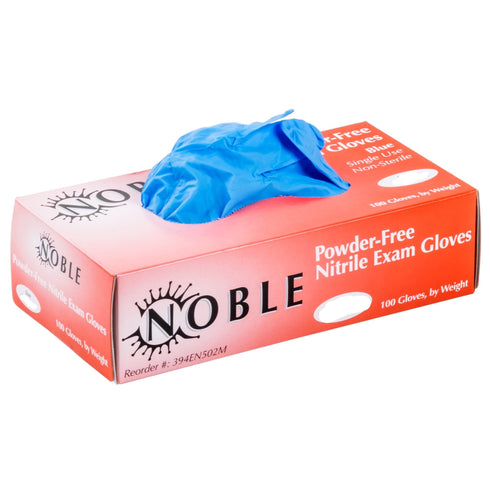 Noble Products 4 Mil Thick Powder-Free Nitrile Gloves - LARGE 100/Box